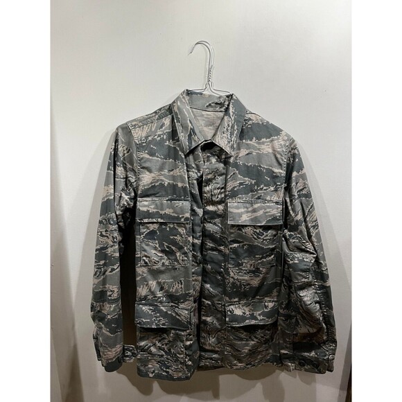 US Military Issued Shirt Mens 32 Large Digital Camo Cargo Pockets Heavy Outdoors - Picture 1 of 6
